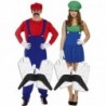 Mens Mario & Ladies Luigi with Optional Moustache & Gloves